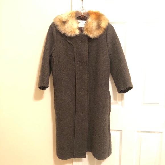 Wyeth by Todd Magill Gray Wool Coat Size S - Picture 3 of 11